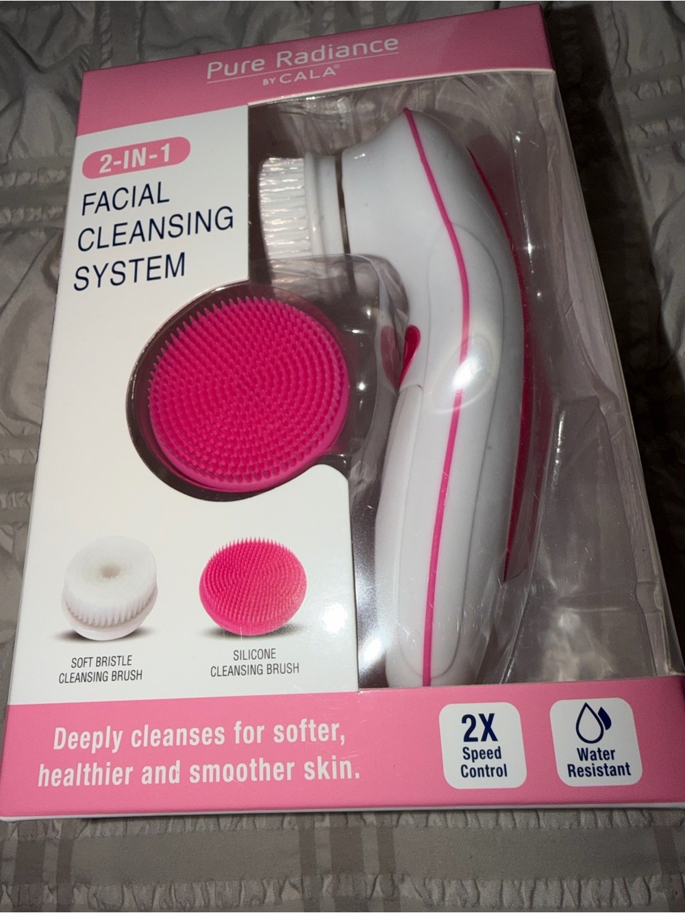 Pure Radiance by Pink & White Facial Cleansing Brush